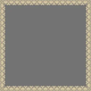 Floral Fine Frame Stock Illustration