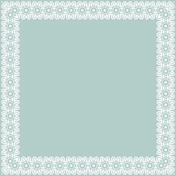 Floral Fine Frame Stock Illustration