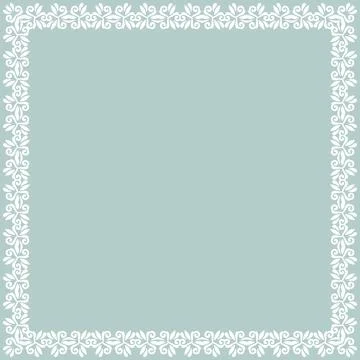 Floral Fine Frame Stock Illustration