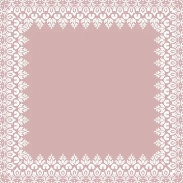 Floral Fine Frame 스톡 일러스트
