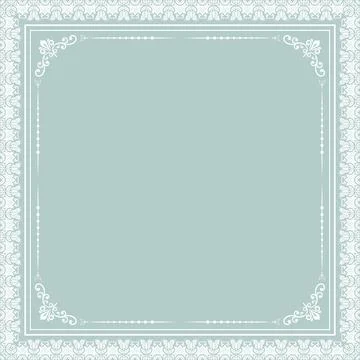 Floral Fine Frame Stock Illustration
