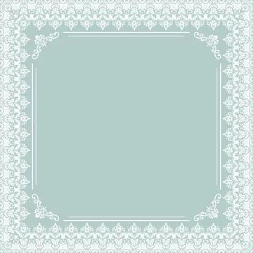 Floral Fine Frame Stock Illustration