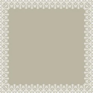 Floral Fine Frame Stock Illustration