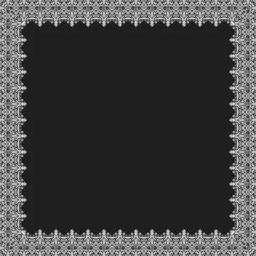 Floral Fine Frame 스톡 일러스트