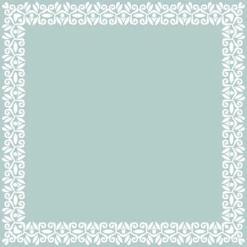 Floral Fine Frame Stock Illustration