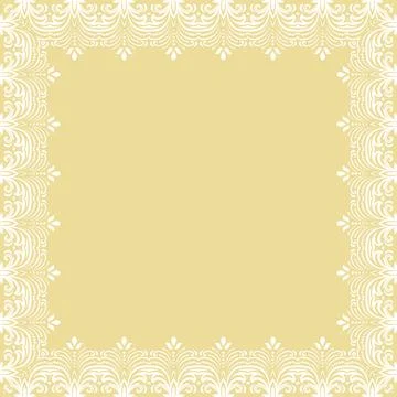 Floral Fine Frame Stock Illustration