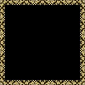Floral Fine Frame Stock Illustration