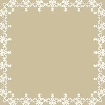 Floral Fine Frame Stock Illustration