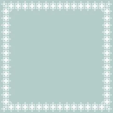 Floral Fine Frame Stock Illustration