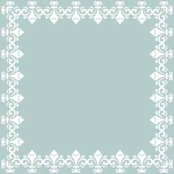 Floral Fine Frame Stock Illustration