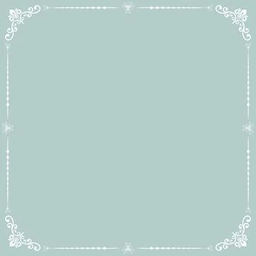 Floral Fine Frame Stock Illustration