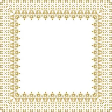 Floral Fine Frame Stock Illustration