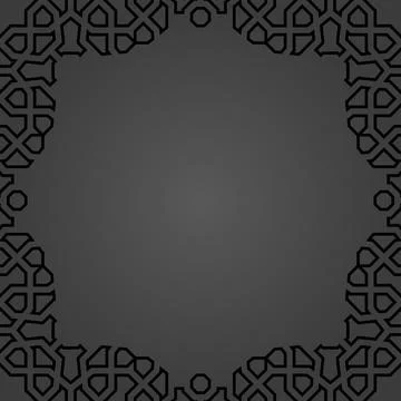 Floral Fine Frame Stock Illustration