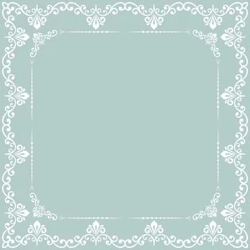 Floral Fine Frame 스톡 일러스트