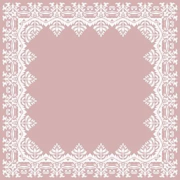 Floral Fine Frame 스톡 일러스트