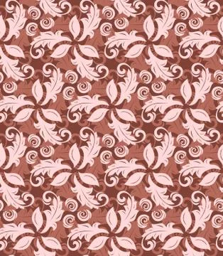 Floral Fine Seamless  Pattern Stock Illustration