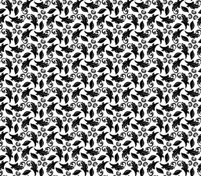 Floral Fine Seamless Pattern Stock Illustration