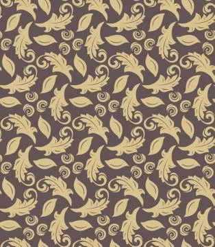 Floral Fine Seamless Pattern Stock Illustration