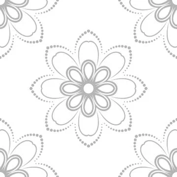 Floral Fine Seamless Pattern Stock Illustration
