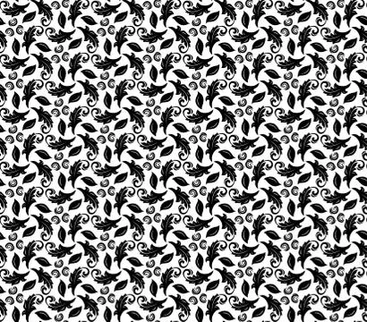 Floral Fine Seamless Pattern Stock Illustration