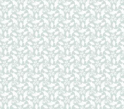 Floral Fine Seamless Pattern Stock Illustration