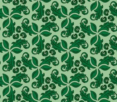 Floral Fine Seamless Pattern Stock Illustration