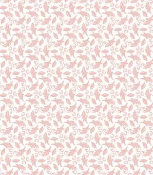 Floral Fine Seamless Pattern Stock Illustration