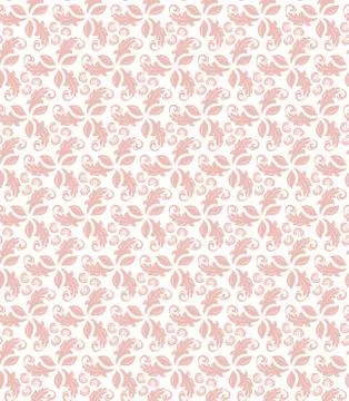 Floral Fine Seamless Pattern Stock Illustration
