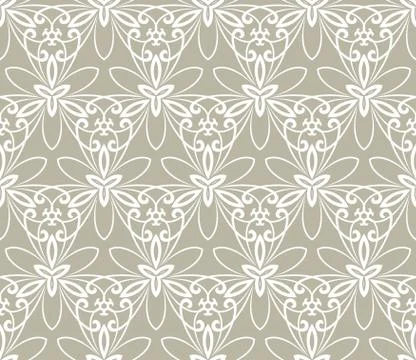 Floral Fine Seamless Pattern Stock Illustration