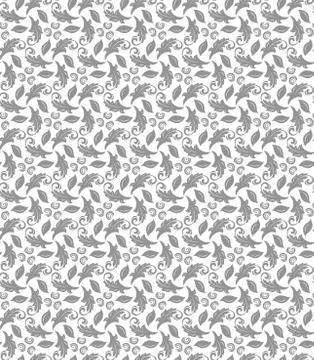 Floral Fine Seamless Pattern Stock Illustration