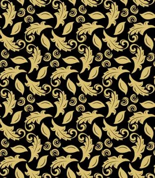 Floral Fine Seamless Pattern Stock Illustration