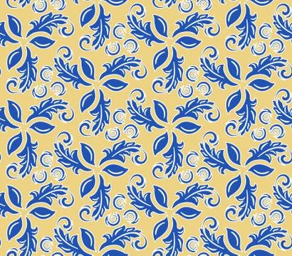 Floral Fine Seamless Pattern Stock Illustration