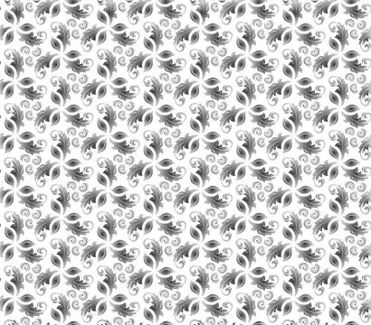 Floral Fine Seamless Pattern 스톡 일러스트