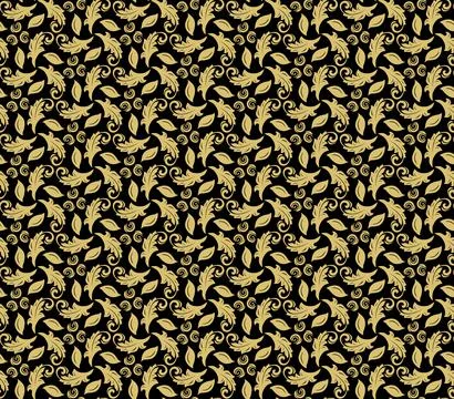 Floral Fine Seamless Pattern Stock Illustration