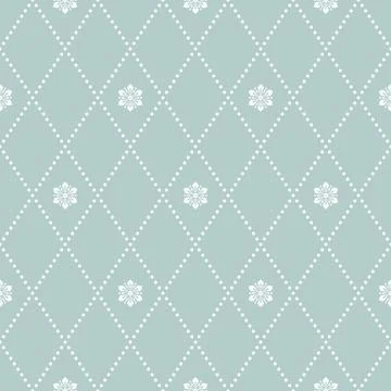 Floral Fine Seamless Pattern Stock Illustration