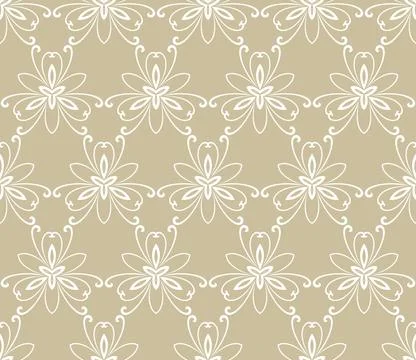 Floral Fine Seamless Pattern Stock Illustration