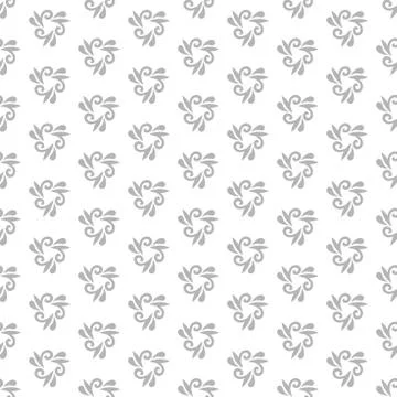 Floral Fine Seamless Vector Pattern Stock Illustration