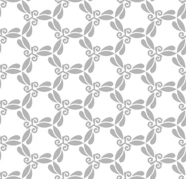 Floral Fine Seamless Vector Pattern Stock Illustration