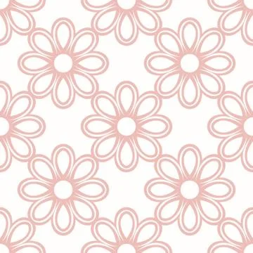 Floral Fine Seamless Vector Pattern Stock Illustration