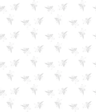 Floral Fine Seamless Vector Pattern Stock Illustration