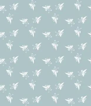 Floral Fine Seamless Vector Pattern Stock Illustration