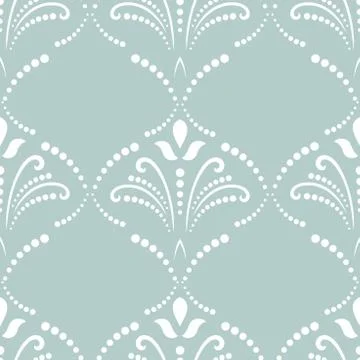 Floral Fine Seamless Vector Pattern Stock Illustration