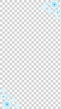 Floral flat design pattern is showing on transparent background, featuring blue Stock Illustration