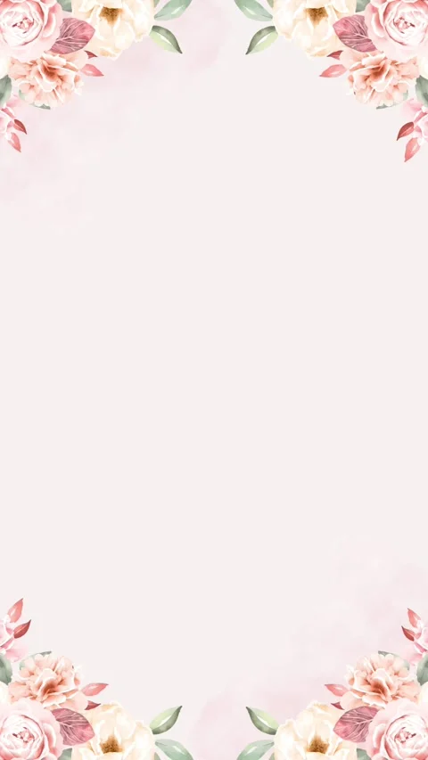 Floral Frame Animation. Stock Footage 320753169