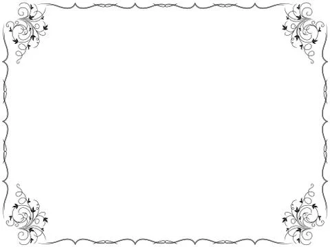 Floral Frame Background Stock Illustration