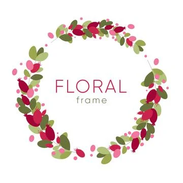 Floral frame background Stock Illustration