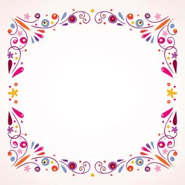 Floral frame border Stock-Illustration