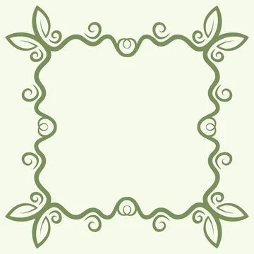 Floral frame decoration vector background design 스톡 일러스트