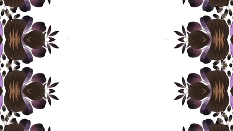 Floral Frame Design Stock Footage 284390946