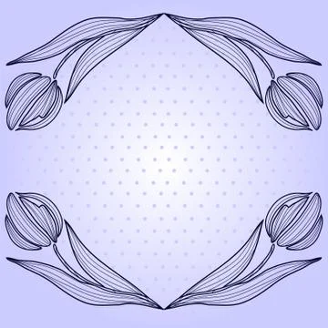 Floral frame Stock Illustration